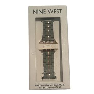 Nine West Rubberized Link Bracelet Watch Band